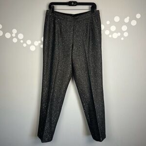Talbots Curvy Sequin Wool Blend Pant Size 8